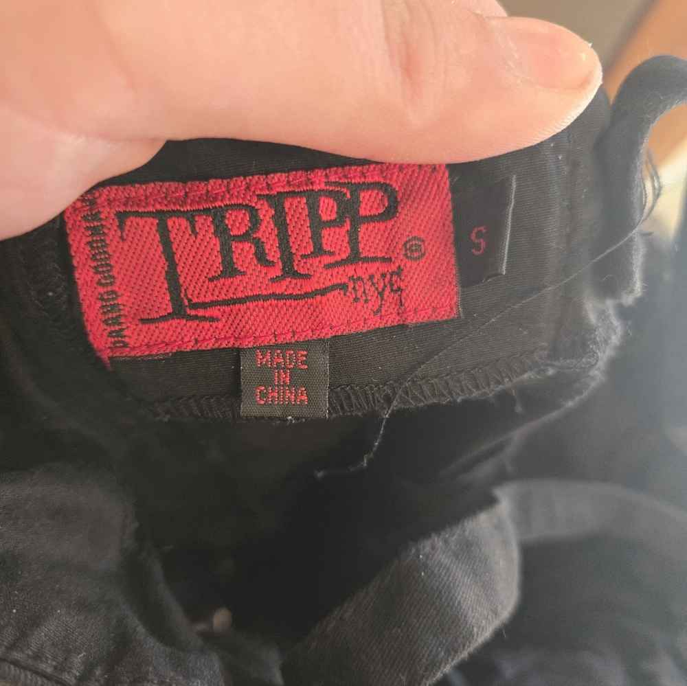 TRIPP NYC black/purple dress - Picture 4 of 8